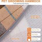 BEAUTYZOO Medium Dog Grooming Hammock Harness, Nail Trim Restraint Sling, M | Dog Hanging Harness for Nail Trim, Adjustable Hook & Loop, Soft Neck Support/Dual Safety Straps for Stress-Free Grooming