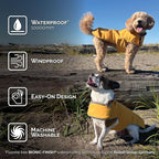 JAN & JUL Dog Rain Jacket (Yellow, Size: M)