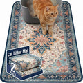 Hompet Cat Litter Mat 2 Pack, 24x36 Large Machine Washable Trapping Mats for Cats, Super Absorbent & Urine-Proof Cat Litter Box Mat for Floor, Waterproof & Non Slip Kitty Litter Rug