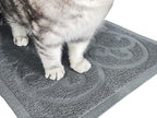 PetLike Cat Litter Box Mat, Thick Kitty Litter Trapping Mat, Durable,Waterproof &Washable with Non-Slip Backing, Soft on Kitty Paws and Easy to Clean, BPA Free