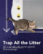Lukamoo® Cute Double-Layer Litter Mat, Ideal for Any Cat Litter