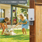 SVD.PET Dog Poop Bag Dispenser (White, Dispenser only) | Outdoor or Indoor Pet Waste Bag Dispenser Station, Wall Mount or Hanging with Strap, Easy to Refill Magnetic Cover