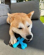 Nylabone Power Chew Comfort Hold X Bone Dog Chew Toy, Beef Flavor, Small | Small breeds, durable dog toys for dogs up to 25 lbs, teeth-cleaning textures, discourages destructive chewing, long lasting