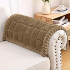 Smiry Couch Cover for Dogs, Non Slip Fuzzy Pet Sofa Arm Covers Washable | Sofa Slipcovers for Armrest & Backrest, Soft Thick Furniture Protector for Cats Dogs, Against Fur, Dirt (20"x24", 2 Pack)