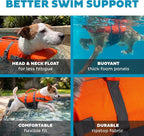 Outward Hound Granby Splash Orange Dog Life Jacket, Small