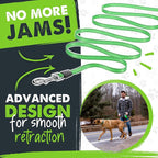 Mighty Paw Retractable Dog Leash with Poop Bag Holder, 16 Ft | Quick-Lock Braking, Tangle-Free Swivel Clip, Reflective Nylon Tape, Stainless Steel Coil, Fits Small to Large Pets