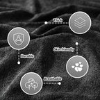 Couch Cover Washable for 2 Cushion Sofa, Cat Scratch Proof Furniture Protector Love Seat L Shape Couch Covers Soft Sectional Sofa Cover for Dogs Pets, 71" x 118", Black