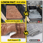 Loiion Dog Car Bed Mat Non-Slip Backseat Extender Dog Bed 56" x28.7"Brown | Travel Bed for Dogs，Chew-Resistant, Easy Clean & Scratch-Proof, Comfort Design, Fits Trucks/Sedans/SUVs