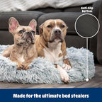 Barkbox Dog Bed, 2-in-1 Memory Foam Donut Cuddler Dog and Cat Bed, Calming Orthopedic Joint Relief Fur Crate Lounger for Pets, Machine Washable + Removable Cover, Waterproof Lining, Includes Toy | Calming Orthopedic Joint Relief Furry Crate Lounger for...