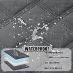 Smiry Waterproof Dog Bed Cover, Reversible Pet Blanket for Sofa Couch | Soft Washable Dog Blanket, Leakproof Couch Cover for Dogs Cats & Furniture Protection, 52x82, Dark Grey/Dark Grey