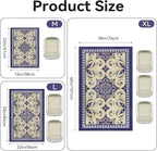 Cat Litter Mat, 33"x22" High-Density PVC Cat Litters Trapping Mat, Waterproof & Non-Slip Backing, Litter Box Catcher, Soft on Kitty Paws, Easy Washable Pet Supplies Blue