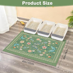 Unicorn Catcher 40"x30" Cat Litter Mat Non-Slip Washable Litter Box Mat | High-Density PVC Litter Catcher Mat Efficiently Traps Scattered Litter From Paws To Keep Floors Clean