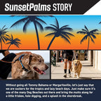 Wolfgang Heavy Duty Dog Leash, Pull-Tested to Over 800 lbs for Walking & Training, SunsetPalms Print, Large