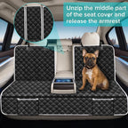 Dog Car Seat Cover for Honda Civic Accord HRV HR-V Si Sedan Hatchback Sport | LX EX EX-L Hybrid Rear Back Seat Accessories 2000-2027, Waterproof Pet Bench Backseat Covers with Backing