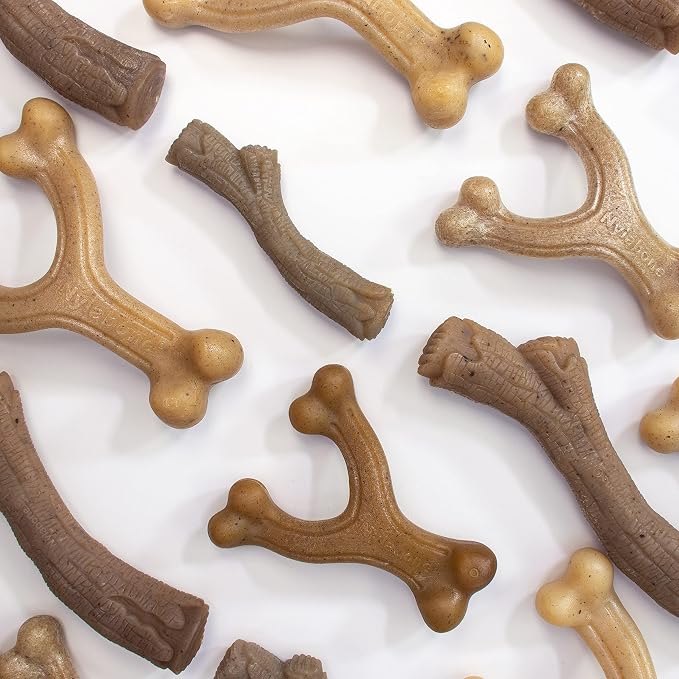 Nylabone Strong Chew Gourmet Style Stick Dog Chew Toy, Peanut Butter Flavor | X-large breeds, durable chew toys, long lasting, encourages healthy chewing, helps clean teeth, for dogs 50+ lbs