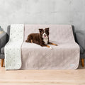 PetAmi Waterproof Couch Cover for Dog Nonslip Bed Sofa Blanket, 52x82 Beige | Leakproof Furniture Protector for Pet Cat, Machine Washable Pee Proof Mat for Chair Car Seat, Durable & Anti Slip Backing