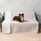 PetAmi Waterproof Couch Cover for Dog Nonslip Bed Sofa Blanket, 52x82 Beige | Leakproof Furniture Protector for Pet Cat, Machine Washable Pee Proof Mat for Chair Car Seat, Durable & Anti Slip Backing