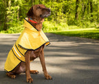 SPOT Rainy Days Slicker - Yellow Dog Rain Jacket With Hood, Reflective Strip for Safety, Leash Hole & Adjustable Velcro Belly Strap, 100% Polyester Water Resistant Pet Raincoat - X-Small, 8in Long