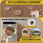 Loiion Cat Scratch Proof Furniture Protector Waterproof Sofa Cover 118"x91" | Pet-Friendly Couch Protector, Anti-Scratch & Anti-Slip Sofa Cover For Cats Dogs Kids, Machine Washable
