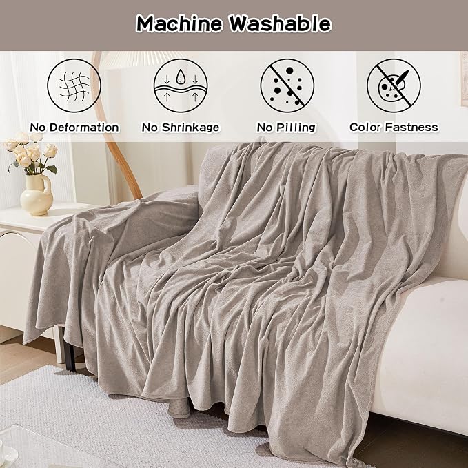 Couch Cover for 3 Cushion Sofa, Cat Scratch Proof Couch Protector Washable Sofa Covers Sectional Couch Covers for Dogs Soft L Shape Sofa Slipcover for Pets Kids, 91" x134”, Oat