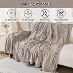 Couch Cover for 2 Cushion Sofa, Washable Cat Scratch Proof Sofa Covers Love Seat L Shape Soft Sectional Sofa Slipcover Furniture Protector for Dogs Pets Kids, 71" x 118", Oat