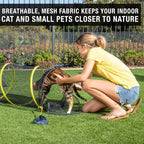 Outdoor Cat Enclosure for Indoor Cats, Portable Tent, Tunnel | Playhouse style setup for felines and small animals, lets pets enjoy the fresh air while staying contained, safe and secure