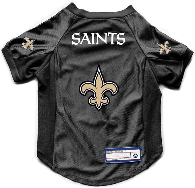 Littlearth NFL New Orleans Saints Stretch Pet Jersey,X-Large
