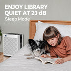 Air Purifiers for Home Bedroom Large Room Up to 1092 Ft² 1Hr AHAM Verified | HEPA Filter with Activated Carbon & Washable Pre-Filter, PM2.5 Sensor AQI Display 20dB Sleep Mode for Odor, Pollen & Pets