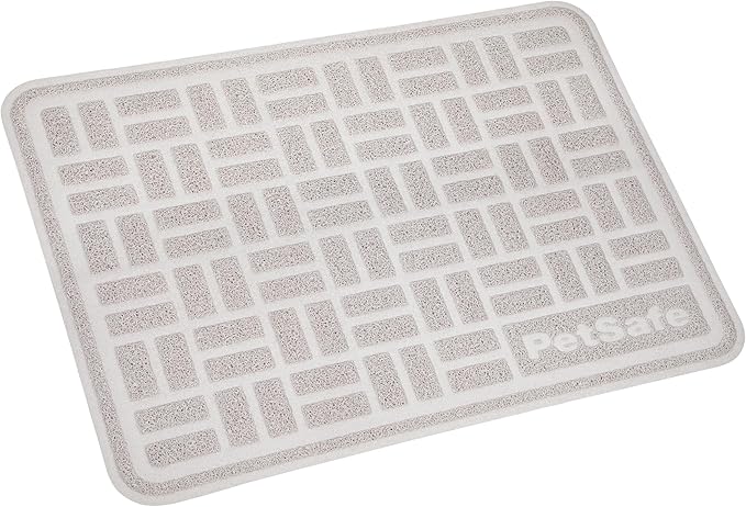 PetSafe Anti-Tracking Cat Litter Mat, Large 30 x 40 in | 30 x 40 in, Durable Mesh Trapping Mat for Crystal & Clay Clumping Cat Litter, Leakproof Double-Layer Backing, BPA-Free