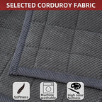 Pet Couch Covers,Couch Cover for Dogs Washable,Anti Slip Dog Sofa Covers Couch Protector Sofa Mat,Seat Cover,Dog Mat,Pet Pad for Furniture 1 Piece (Gray, 21''x55''/Rectangular)