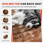 HiPetpy Backseat Dog Bed Mat for Car, Non-Slip Dog Bed for Car Back Seat, Soft & Cozy Dogs Blanket, Washable Travel Pet Mat Seat Protector for Cars, SUVs, Trucks
