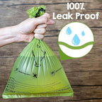 Dog Poop Bags Rolls with Dispenser & Holder, 510 Pet Waste Bags, 100% Leak Proof Extra Thick and Strong Corn Starch Blend