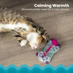 Catstages Cuddle Pal Unicorn Soothing Plush Purple Cat Toy, 8.5" x 5.5"