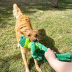 KONG Knots Oversized Dog Toy - Large/X-Large - with Inner Rope Skeleton (Frog/Monkey Combo)