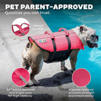 Outward Hound Granby Splash Pink Dog Life Jacket, Large