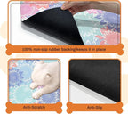 Pet Feeding Mat for Floors Waterproof Dog Mat for Food and Water Absorbent Quick Dry Non Slip mat for Cat Bowls