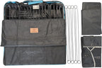 PJYuCien Puppy Playpen Plus Storage Bage with Bottom & Top Cover, 31.3" H | Heavy Duty, Dog Fence for Small Dogs, Foldable Square Pen, Indoor, Outdoor, Backyard Pasture, Camping, Protects Floors