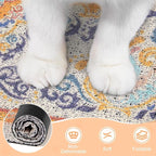 Unicorn Catcher 33"x22" Cat Litter Mat Non-Slip Washable Litter Box Mat | High-Density PVC Litter Catcher Mat Efficiently Traps Scattered Litter From Paws To Keep Floors Clean