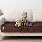 PetAmi Waterproof Couch Cover for Dog Nonslip Bed Sofa Blanket, 30x70 Brown