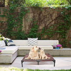 suddus Elevated Dogs Bed Waterproof Outdoor, Portable Raised Dog Cot, Dog Beds Off the Floor, Dog Beds Easy Clean Indoor or Outdoor Use, Large, Red