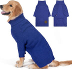 cyeollo Dog Sweater Long Sleeve Knitted Turtleneck Pullover Warm Clothes | Ultra Soft Warm Knit, Full Coverage, 4-Way Stretch for Easy Movement, Easy On & Off, Winter Daily Wear for Small Dogs