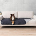 PetAmi Waterproof Couch Cover for Dog Non-Slip Bed Sofa Blanket, 30x70 Gray | Leakproof Furniture Protector for Pet Cat, Machine Washable Pee Proof Mat for Chair Car Seat, Durable & Anti Slip Backing
