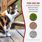 Nature's Miracle Outdoor Pet Stain & Odor Remover, 64 oz Flip & Go Sprayer | For Outdoor Dog & Cat Messes, Cleans Dog and Cat Pee, Poop, Vomit, Drool, Use On Decks, Patio Furniture, Concrete & More
