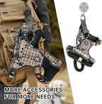 NESTROAD No Pull Dog Harness with Leash, Reflective No Choke Pet Vest Harness,Adjustable Soft Padded Dog Harness with Easy Control Handle for Medium Dogs(Checkered Beige,Medium)