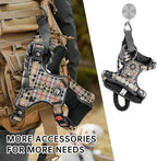NESTROAD No Pull Dog Harness with Leash, Reflective No Choke Pet Vest Harness,Adjustable Soft Padded Dog Harness with Easy Control Handle for Large Dogs(Checkered Beige,Large)