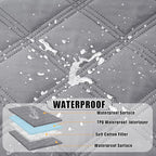 Smiry Waterproof Dog Bed Cover, Reversible Pet Blanket for Sofa Couch | Soft Washable Dog Blanket, Leakproof Couch Cover for Dogs Cats & Furniture Protection, 40x50, Grey/Grey