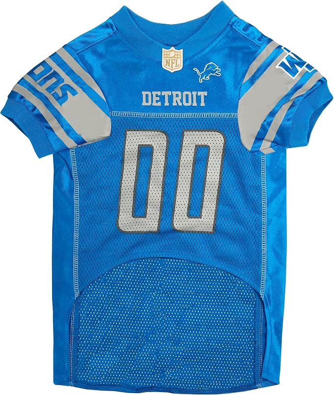 Pets First NFL Detroit Lions Dog Jersey, Size Medium, Football Shirt Costume for Pet, Dog Sports T-Shirt, NFL Team Clothing for Cats, Licensed Pet Apparel Available in 7 Sizes and 32 Teams