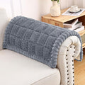 Smiry Couch Cover for Dogs, Non Slip Fuzzy Pet Sofa Arm Covers Washable | Sofa Slipcovers for Armrest & Backrest, Soft Thick Furniture Protector for Cats Dogs, Against Fur, Dirt (27.6"x27.6")