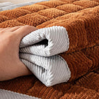 Couch Cover for Dogs Washable,Non-Slip Fuzzy Sofa Covers for Pets | Thick Soft Furniture Protector Fits Loveseat & Sectional,Against Fur&Dirt(Curry, 1pc/27.6"x70.9"/Seat Cover)