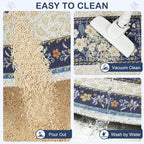 Unicorn Catcher 33"x22" Cat Litter Mat Non-Slip Washable Litter Box Mat | High-Density PVC Litter Catcher Mat Efficiently Traps Scattered Litter From Paws To Keep Floors Clean